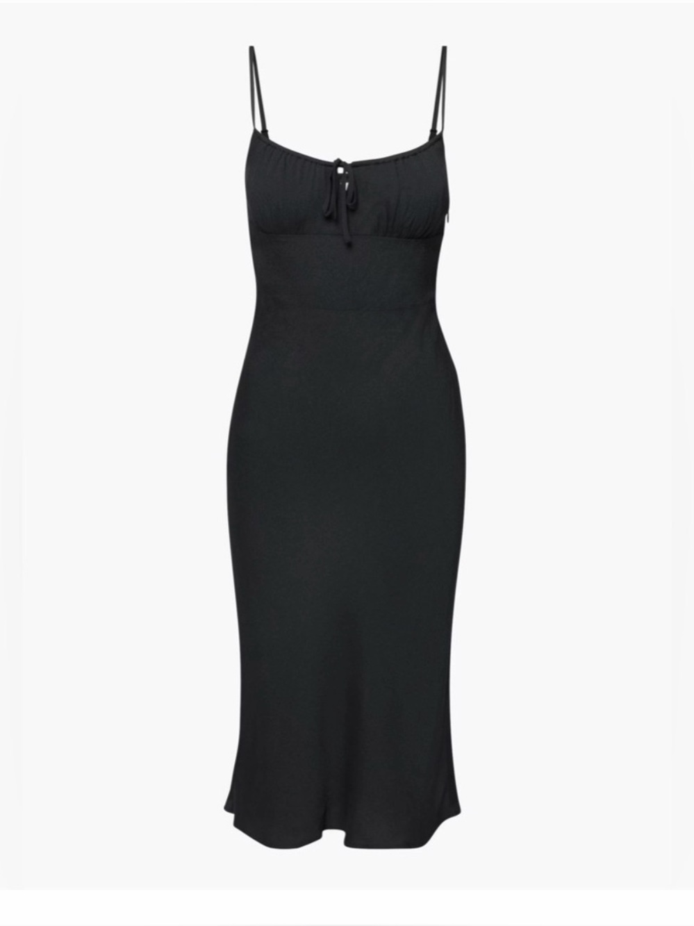 Aritzia Wilfred bellow midi dress black size 0